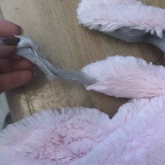 Blankets & Beyond Rabbit Lovey Plush Bunny Pink Security Blanket Fluffy Soft - Picture 3 of 11